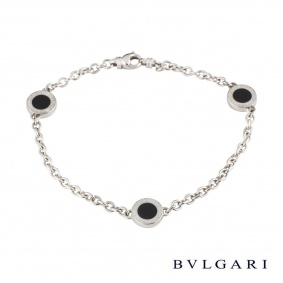 Bvlgari Bvlgari?White Gold and Onyx Bracelet Bvlgari Bvlgari?White Gold and Onyx Bracelet